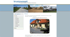 Desktop Screenshot of kruszywosort.pl